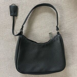 Black Saffiano Shoulder Bag